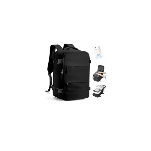 SZLX Mochila al Vacío con Bomba Mochila Viaje Cabina Avion Mujer Ryanair Equipaje de Mano Vueling Wizzair Mochila Viaje Bolsas de Viaje Easyjet para Portatil Hombre