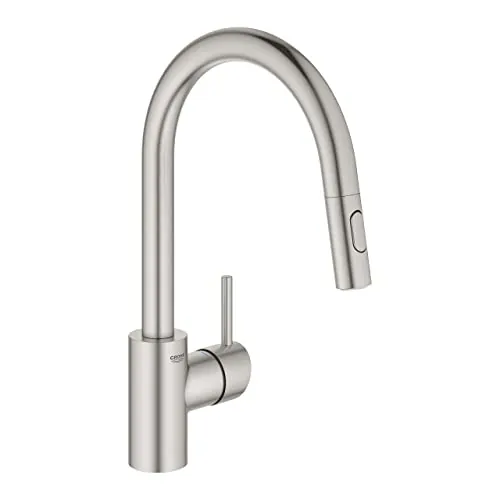 Grohe 31483DC2 31483DC2-Concetto de Grifo, Supersteel, Hochdruck