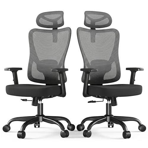 Marsail Silla Escritorio, Basculante Bloqueable 130°, Resiste 150kg