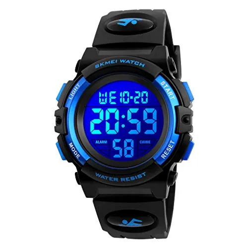 Dayllon Niños Relojes para Niños Deportes al Aire Libre 50M Impermeable Relojes Electrónicos 12/24 H Alarma Reloj Cronómetro/Calendario/Fecha Niño Niña Reloj de Pulsera