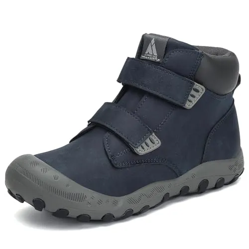 Mishansha Botas de Senderismo Niños Botas Montaña Azul Oscuro Tallas 29