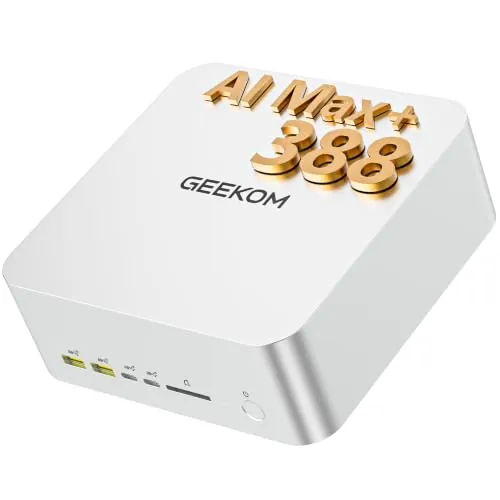 GEEKOM A9 Mega Mini PC Gaming con AMD Ryzen AI MAX+ 388, 64GB RAM y 1TB SSD