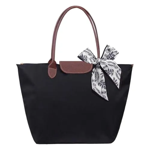HTTDSLF Bolso de Hombro para Mujeres, Bolsa de Mano para Mujer, Bolso Universidad Trabajo, Liviano y Plegable, Bolsos de Grandes Capacidad para Viajar, Desplazamientos, Compras, Playa