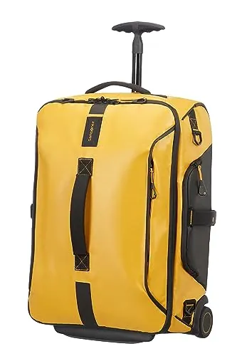 Samsonite Paradiver Light - Bolsa de Viaje/Mochila con 2 Ruedas S, 55 cm, 51 L, Amarillo (Yellow)