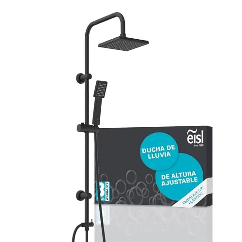 EISL Easy Energy DX12004BL-A - Juego de ducha (sistema de ducha sin grifería, 2 en 1, con ducha de lluvia grande (170 x 170 mm) y ducha de mano sin grifo, ideal para reequipar
