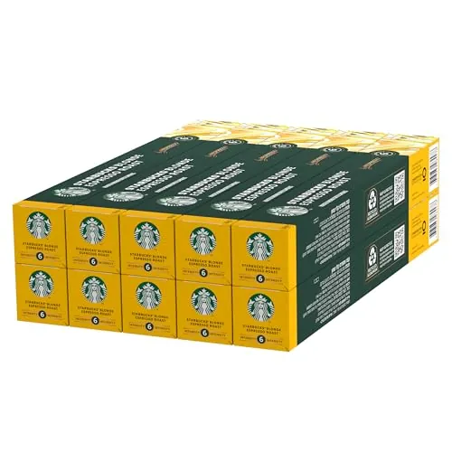 STARBUCKS Blonde Espresso Roast de Nespresso, Cápsulas de Café de Tueste Suave 10 x 10 (100 Cápsulas)