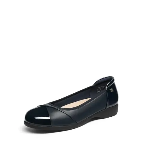 DREAM PAIRS Bailarinas de Trabajo para Mujer,Size 39,Armada