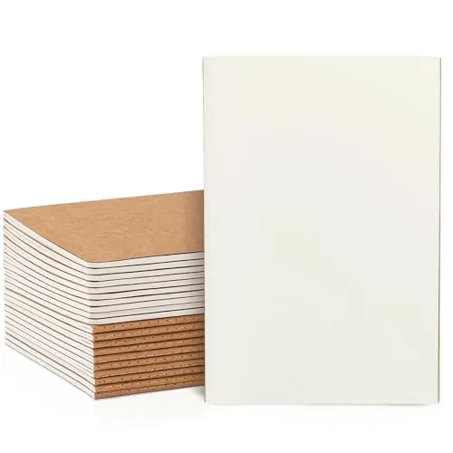 VEESUN 20 Pack Cuadernos A5 Páginas: Blancas Libretas de Notas de Papel Kraft para Escritura, Dibujo Diario Bloc de Notas Escolar Regalo para Niños Estudiantes Jóvenes Adultos