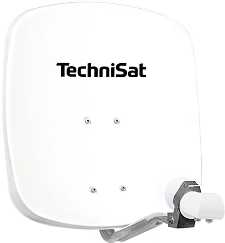 TechniSat DigiDish 45 - Antena (10.7 - 12.75 GHz, 950 - 1950 / 1100 - 2150 MHz, 32,2 dBi, 45 cm, Color blanco, Aluminio)
