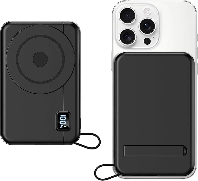 Power Bank Bateria Externa - Compatible con iPhone 17 16 15 14 13 12 Magnético Powerbank Inalambrica 10000mAh Ultra Slim Pequeño Cargador Portatil Magnetic Carga Rapida Inalámbrico Moscsaz