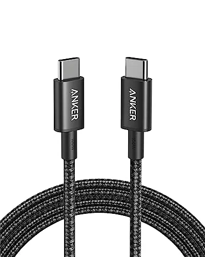 ANKER Cable USB C Carga Rápida, 100W 333 Cable USB C, Carga Rápida para iPhone 17/16/16 15Pro/16 Plus/16 ProMax MacBook Pro 2024, iPad Pro 2024, iPad Air 4, Samsung Galaxy S23+/S23, y más(1,8m)