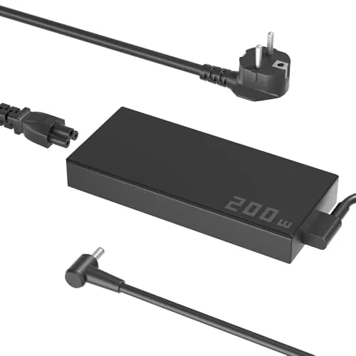 SLRIOYS 200W AC Cargador Compatible con ASUS TUF Gaming A15 F15 A17 F17 FA506 FX506 FX507 FA507 FX707 FA707 TUF Dash F15 FX516 FX517 ROG Strix G17 G15 G513 G713 Studio 17 Zephyrus G15 Laptop