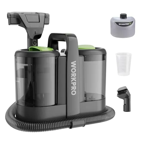 WORKPRO Aspiradora Agua Tapicería 450W Limpiador Alfombras Sofá