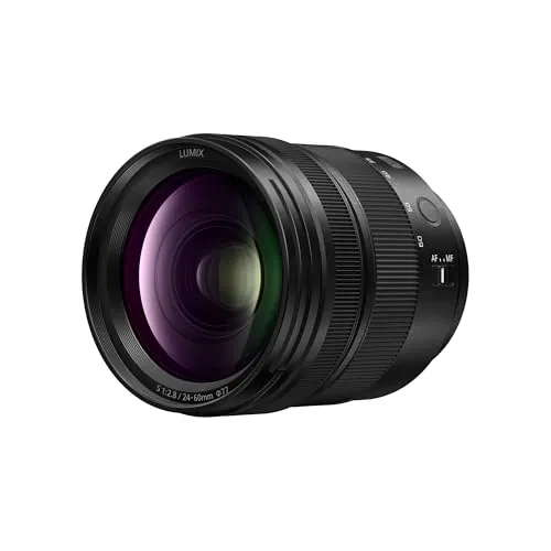 Panasonic LUMIX S Objetivo 24-60mm, Montura L, Objetivo de Apertura Constante F2.8 para Cámara Sin Espejo de Fotograma Completo, Negro