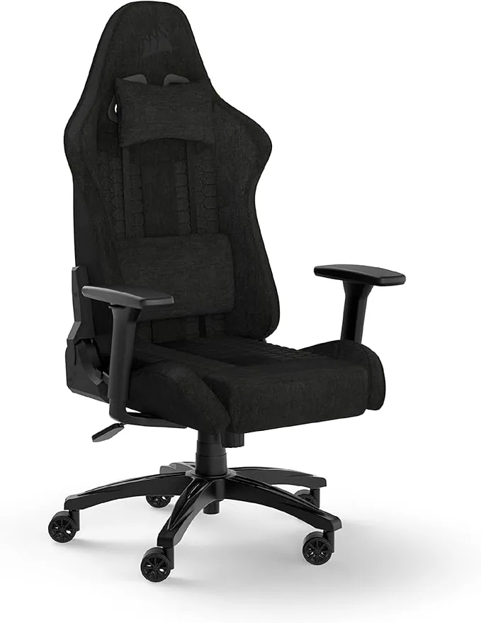 Corsair TC100 Relaxed-Fabric Gaming Chair, Nylon, Negro, Talla única