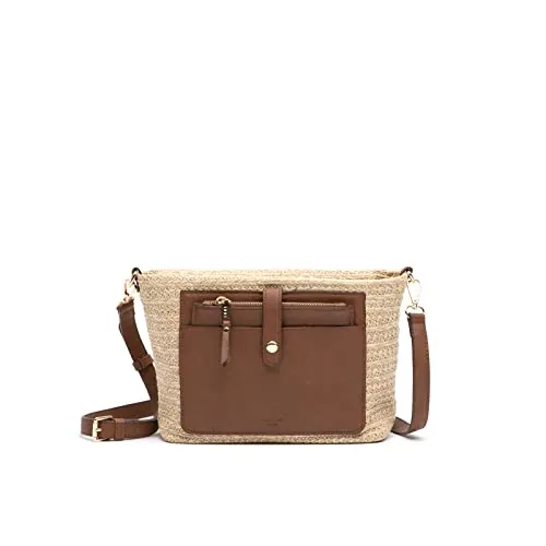 MISAKO Suinchy bolso bandolera pequeño efecto rafia Mujer - Suinchy Natural 19 X 30 X 7 cm