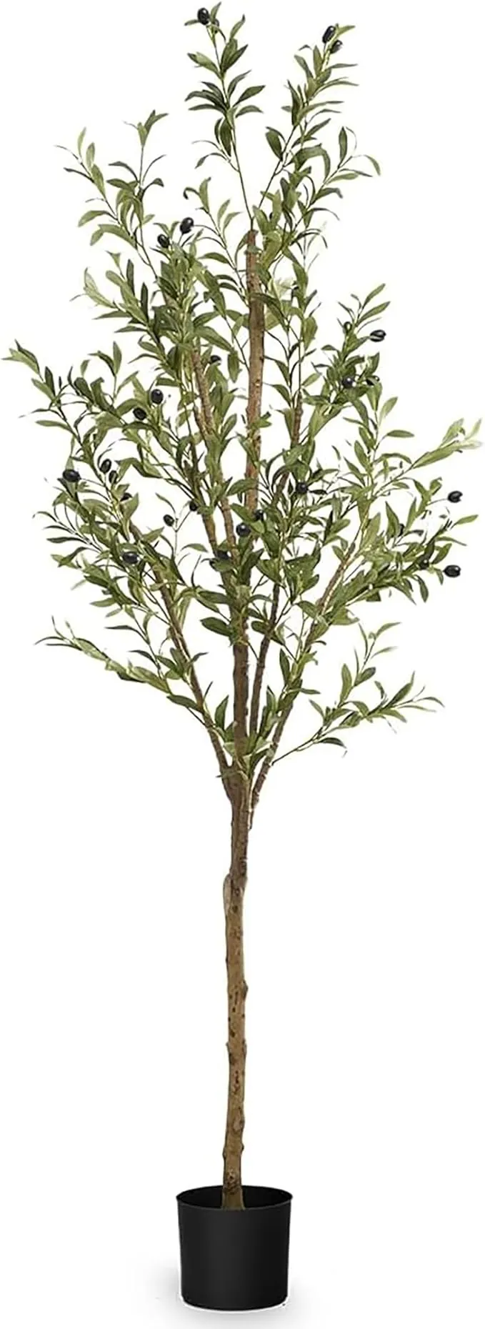 Maia Shop Plantas Artificiales Decorativas - Olivo Artificial Minimal 180 cm, Planta Grande para Decoración Hogar, Arbol Artificial con Maceta de Plástico incluida