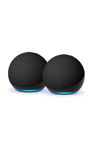 Echo Dot (Última generación) | Altavoz inteligente wifi y Bluetooth, con sonido más potente y de mayor amplitud | Antracita, con Acceso Anticipado a Alexa+ (Paquete de 2)