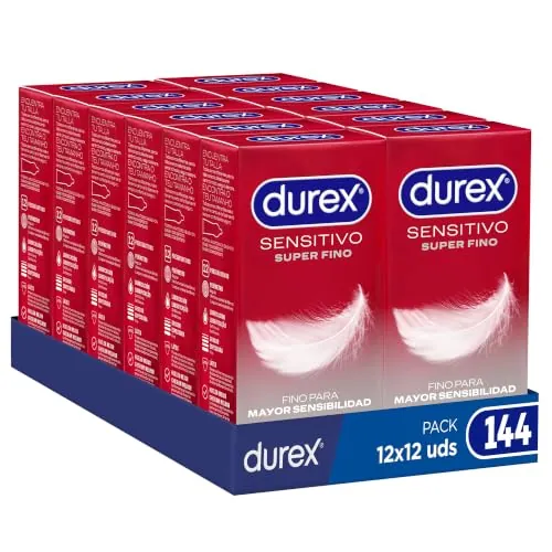 Durex Preservativos Ultrafinos Sensitivo Suave - 144 Condones