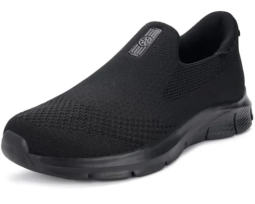 Zapatillas Sin Cordones Hombre Zapatillas Casual para Mujer,Negro,38EU