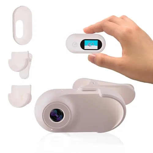 Xilecam Mini Camara Deportiva con Tarjeta de Memoria de 32GB, Camara Moto con Accesorios Cámara Casco Moto Ideal para Usar como Regalo Amiga(Rosa)