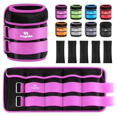 Pesas Tobillos Ajustables 1-10 kg Par con Pesas Extraíbles Para Footing