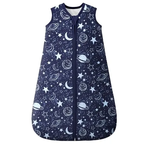 Unnivoll Saco De Dormir Bebe Invierno 12-18 Meses, Pijama Manta TOG 2.5, Tela 100% Algodón, Súper Cálido para Unisex Niños Y Niñas 84cm