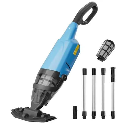Aspirador de Piscina con batería, Limpiador de Piscina inalámbrico con Tiempo de Funcionamiento de 90 Minutos, aspiradora de Piscina, 4088 L/h, Fuerte succión, rápida eliminación de la Suciedad