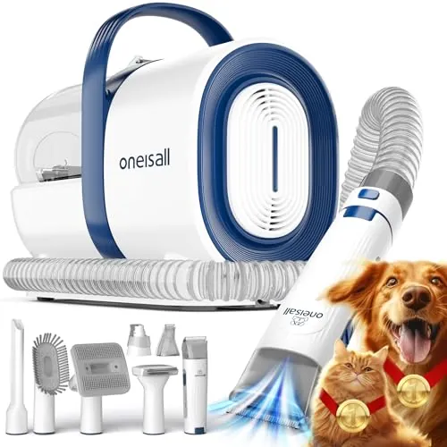 oneisall Cortapelos Perros con aspiradora de pelo