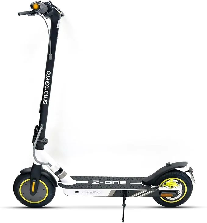 smartGyro Z-One 2 Gray Certificado - Patinete eléctrico Certificado de 36V 400W,Batería 8 Ah,hasta 30Km,Ruedas 10" Neumáticas,Triple frenada,App App Smart Core,Certificado DGT,Segunda Generación