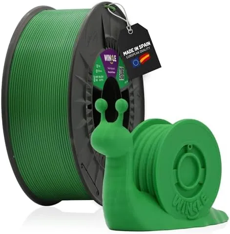 WINKLE Filamento PLA HD Verde Aguacate | Filamento Impresora 3D | Filamento PLA 1,75mm 1kg | PLA Verde | Compatible con Todas las Impresoras 3D | Precisión Dimensional | Bobina 1kg