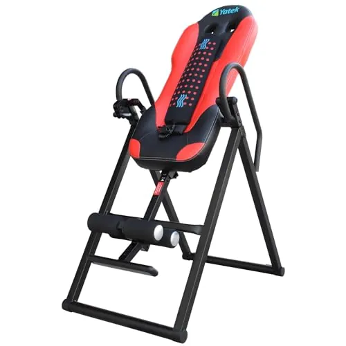 Tabla de inversión Plegable Yatek Deluxe, soporta hasta 150kg con masajeador, Robusta y Posibilidad de inversión Total