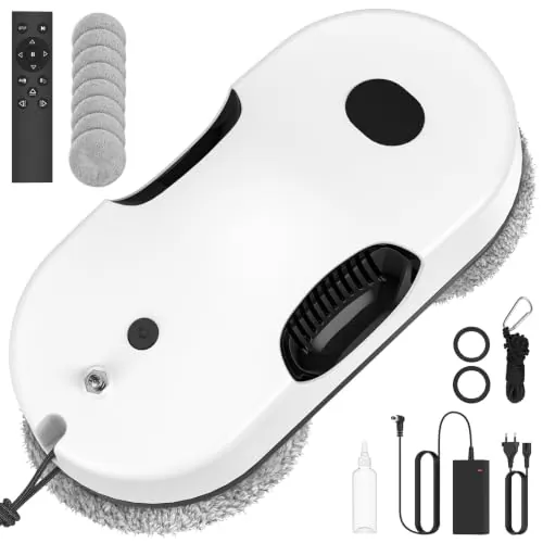 OAUEOR Robot Limpiacristales 5600Pa, Doble Pulverización y Mando Remoto