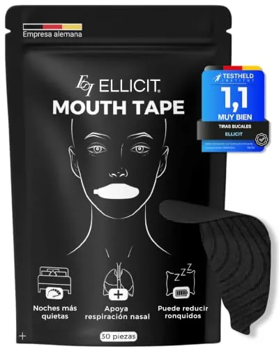 Ellicit Mouth Tape for sleeping 30uds tiras bucales para dormir, sin roncar