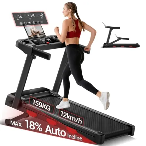 CURSOR Cinta de Correr Plegable con Inclinación Automática,12km/h