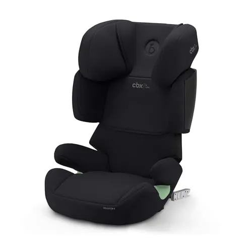 CBX by CYBEX Silla de coche infantil Solution X i-Fix, Para coches con y sin ISOFIX, De 3 a 12 años aprox. (100 - 150 cm), De 15 a 50 kg aprox., Negro (Pure Black)