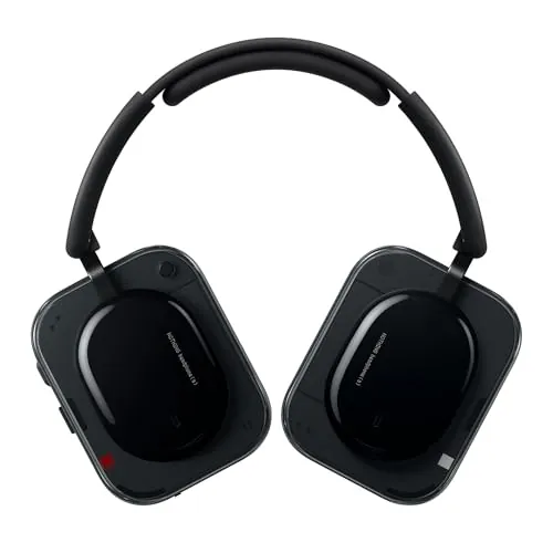 Nothing Headphone (a) Auriculares de Diadema Inalámbricos con Cancelación Activa de Ruido, hasta 135h de Batería, Hi-Res, Audio Espacial, Controles Táctiles– Negro