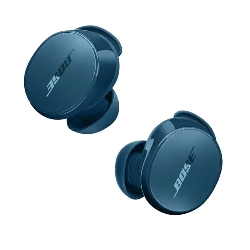 Bose QuietComfort Earbuds True Wireless, Auriculares con Bluetooth con cancelación de ruido Activa y micrófono, Tecnología Deep Bass y clasificación IPX4, Hasta 8,5 horas de autonomía, Azul crepúsculo