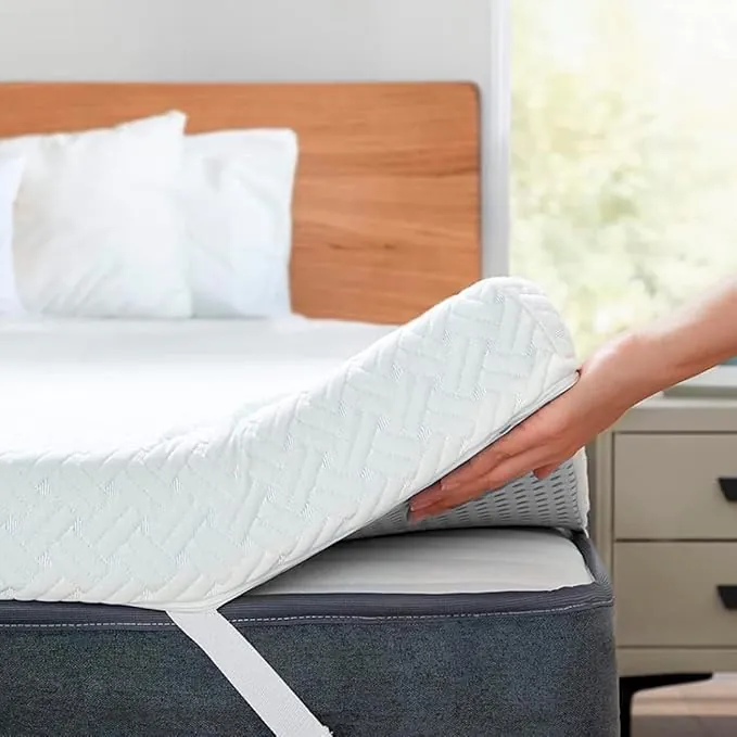 Topper Sobrecolchon Viscoelastico | 160x200 CM | Grosor 8CM | 100% Viscoelastica | Funda Desenfundable y Transpirable | Mejora tu Descanso | Fabricado en España | Verano e Invierno | Topper 160x200