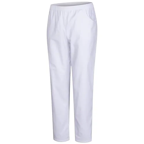 KAIXUAN - PANTALÓN Pijama Unisex DE Uniforme MÉDICO Enfermera Dentista ESTÉTICA Veterinaria - PANTALÓN con Cintura ELÁSTICA DE Uniforme Laboral Limpieza HOSTELERÍA - Serie 8312 (L, Blanco)