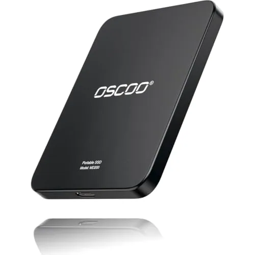 OSCOO 2TB SSD Magnético Portátil 2000MB/s Amplia aplicabilidad
