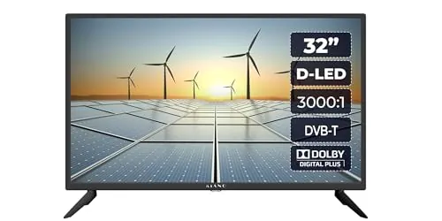 Kiano Slim TV Televisores 32" Pulgadas 80 cm |Triple Tuner DVB-T2 Ci Ci+ | LED HD TV Pantalla | 2 HDMI Entradas | Multimedia USB | Dolby Audio | PVR | Hotel Mode | Negro | Modelo 2022