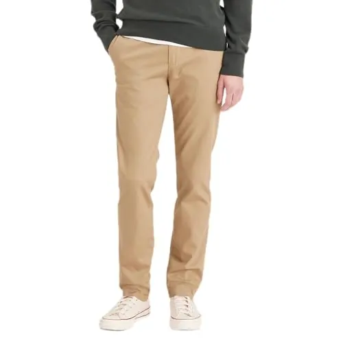 Dockers Signature Khaki Slim Fit Pants, Chino para Hombre, Beige (British Khaki), 33W / 30L