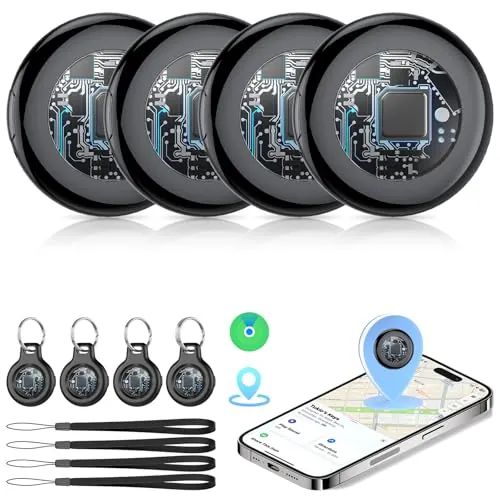 Tukio Air Tag Smart Tracker 4 Piezas (Sólo iOS), Tag Localizador Bluetooth