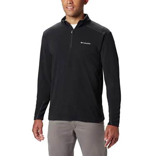 Columbia Klamath Range 2 Half Zip, Sudadera De Forro Polar Hombre, Black, L