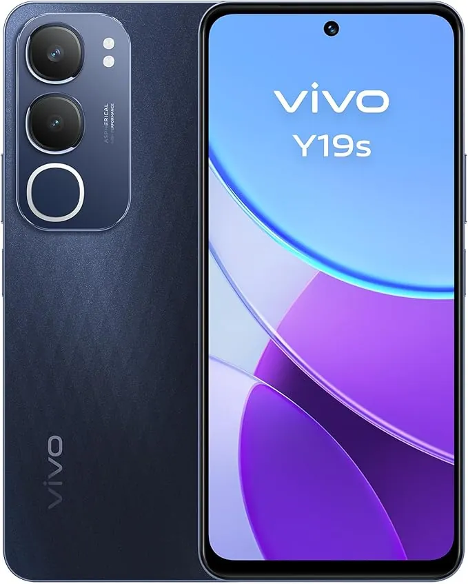 vivo Y19s, Smartphone 8+8GB RAM Extendida, 256GB ROM, Cámara Principal de 50 MP, Luz dinámica, Pantalla superbrillante 6,68”, Batería de 5150 mAh, FlashCharge 44W, IP64,Dual SIM, Móvil Android, Negro