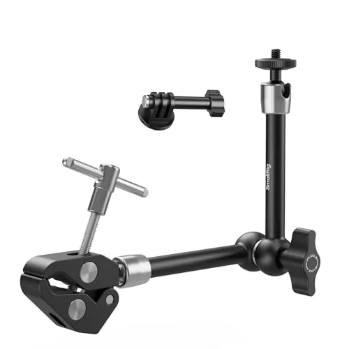 SMALLRIG Brazo mágico con súper abrazadera para cámaras de acción, soporte de abrazadera de cámara para GoPro Hero 13/12/11, para DJI Osmo Action 5 pro/4/3, para Insta360 Ace Pro 2, con tornillo de 1