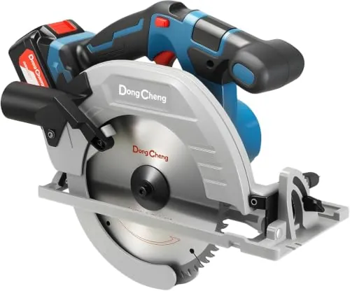 Dong Cheng 20V Sierra circular inalámbrica sin escobillas 185mm, 5000 RPM