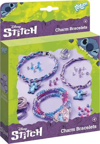 TM ESSENTIALS Pulseras de abalorios Stitch, diferentes maneras de hacer pulseras creativas, Mittelgroße, Plástico, No es una piedra preciosa