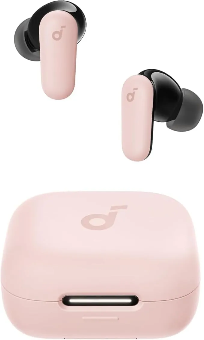 Soundcore P30i de Anker Auriculares con Cancelación de Ruido, Cancelación de Ruido Potente e Inteligente, Graves Potentes, 45 Horas de Reproducción, Estuche 2 en 1 y Soporte para el Móvil, IP54
